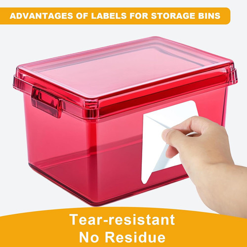100 pcs storage bin labels - pcs, labels,