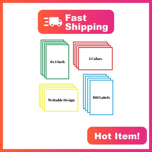 Geehouz 6x4 inch moving labels - 6x4,