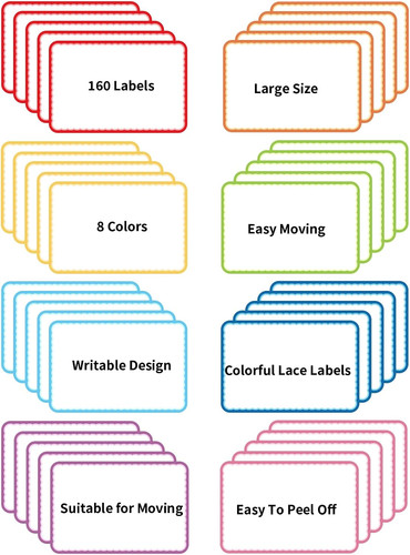 160 pcs moving labels for - 160,