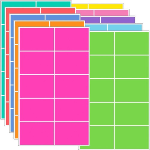 Colored labels stickers x - colored,